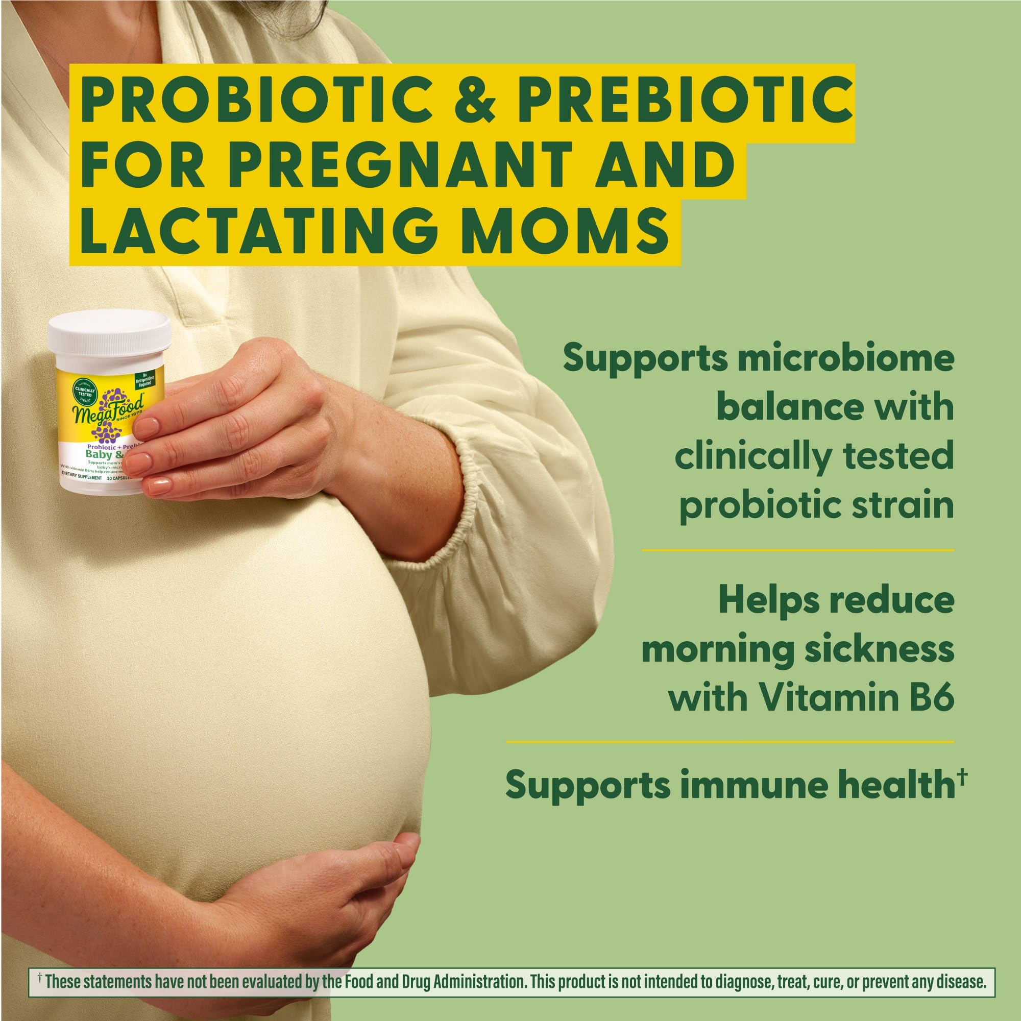 MegaFood Baby & Me 2 Bundle Pack - Prenatal Vitamin & Minerals (30 Servings) with Prenatal Probiotic & Prebiotic (30 Servings) - Women's Supplement for Pregnancy - Image 3