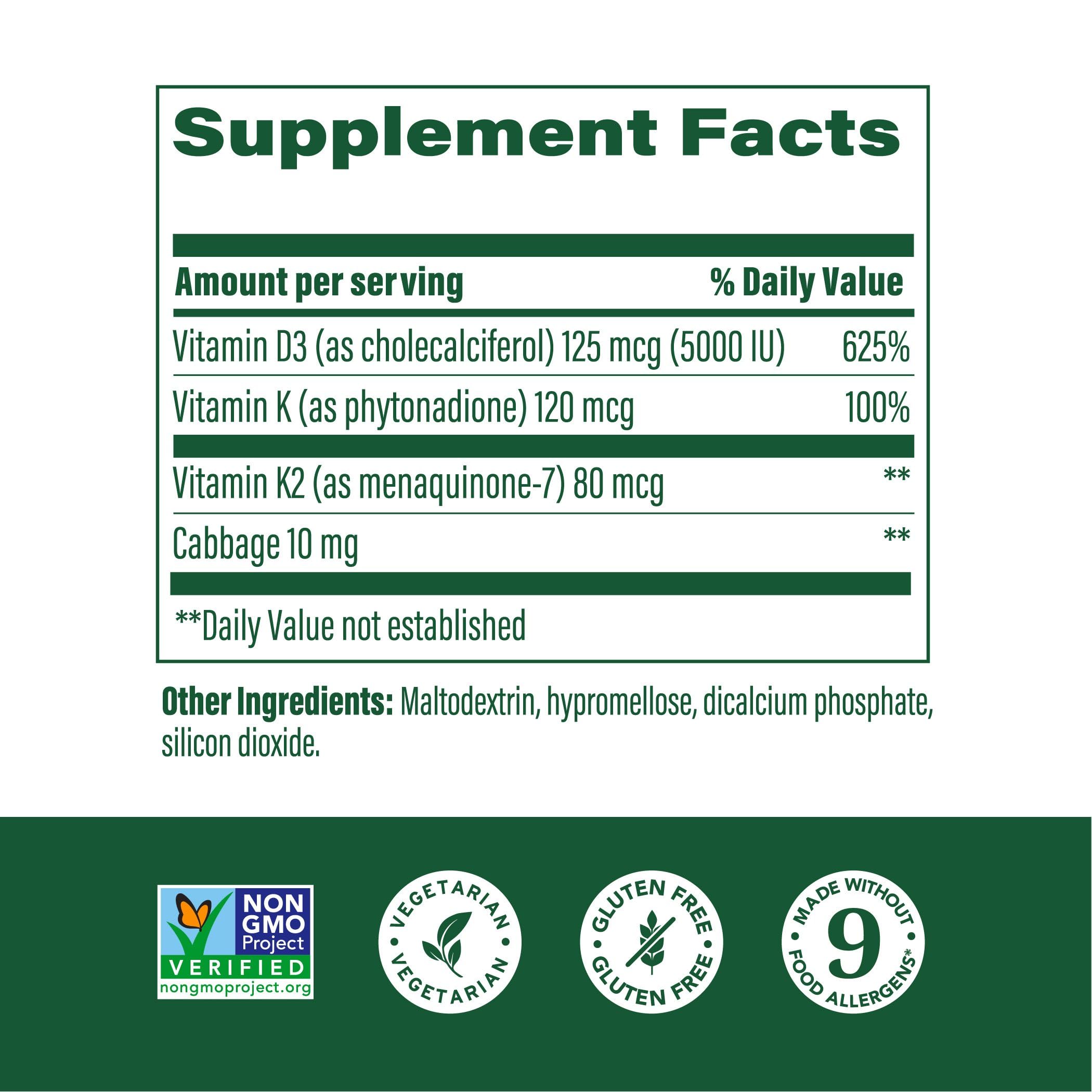 MegaFood Daily Vitamin D3 & Berberine Bundle Pack - Vitamin D3 5000 IU (60 Servings) with Berberine Phytosome (60 Servings) - Daily Dietary Supplement for Men & Women - Image 4