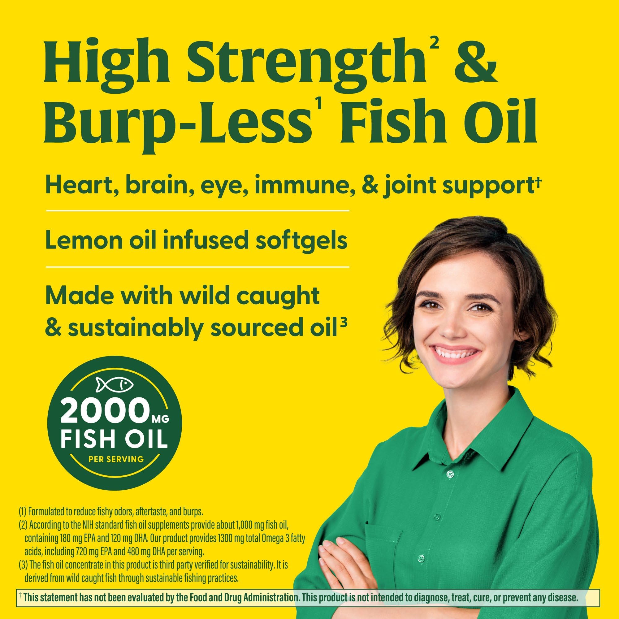 MegaFood Magnesium 300 mg (60 Capsules) & Omega-3 Fish Oil (90 Softgels) Bundle - Magnesium Glycinate, Citrate & Malate for Heart & Nerve Health - Fish Oil for Heart, Brain, Joint & Immune Support - Image 3
