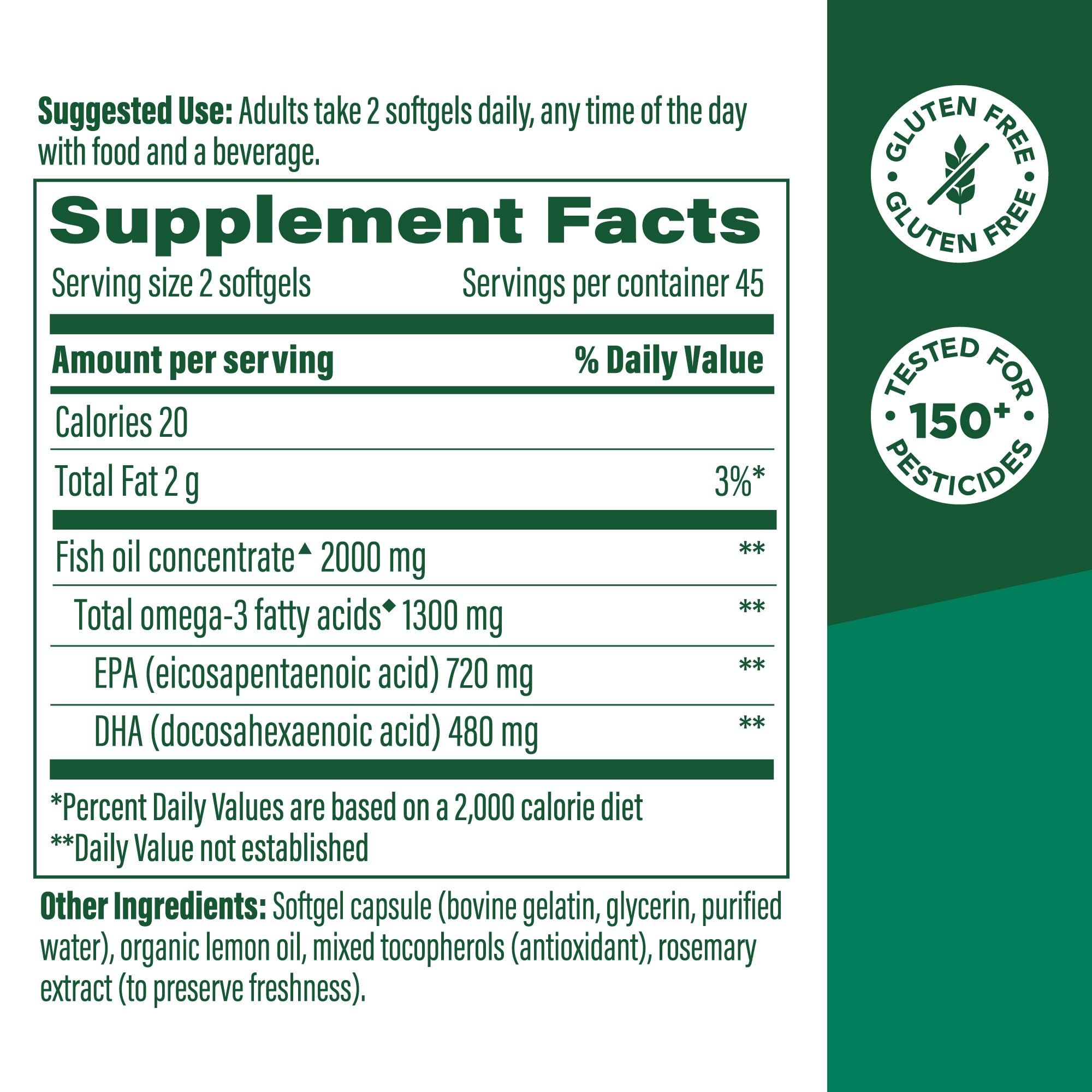MegaFood Magnesium 300 mg (60 Capsules) & Omega-3 Fish Oil (90 Softgels) Bundle - Magnesium Glycinate, Citrate & Malate for Heart & Nerve Health - Fish Oil for Heart, Brain, Joint & Immune Support - Image 5