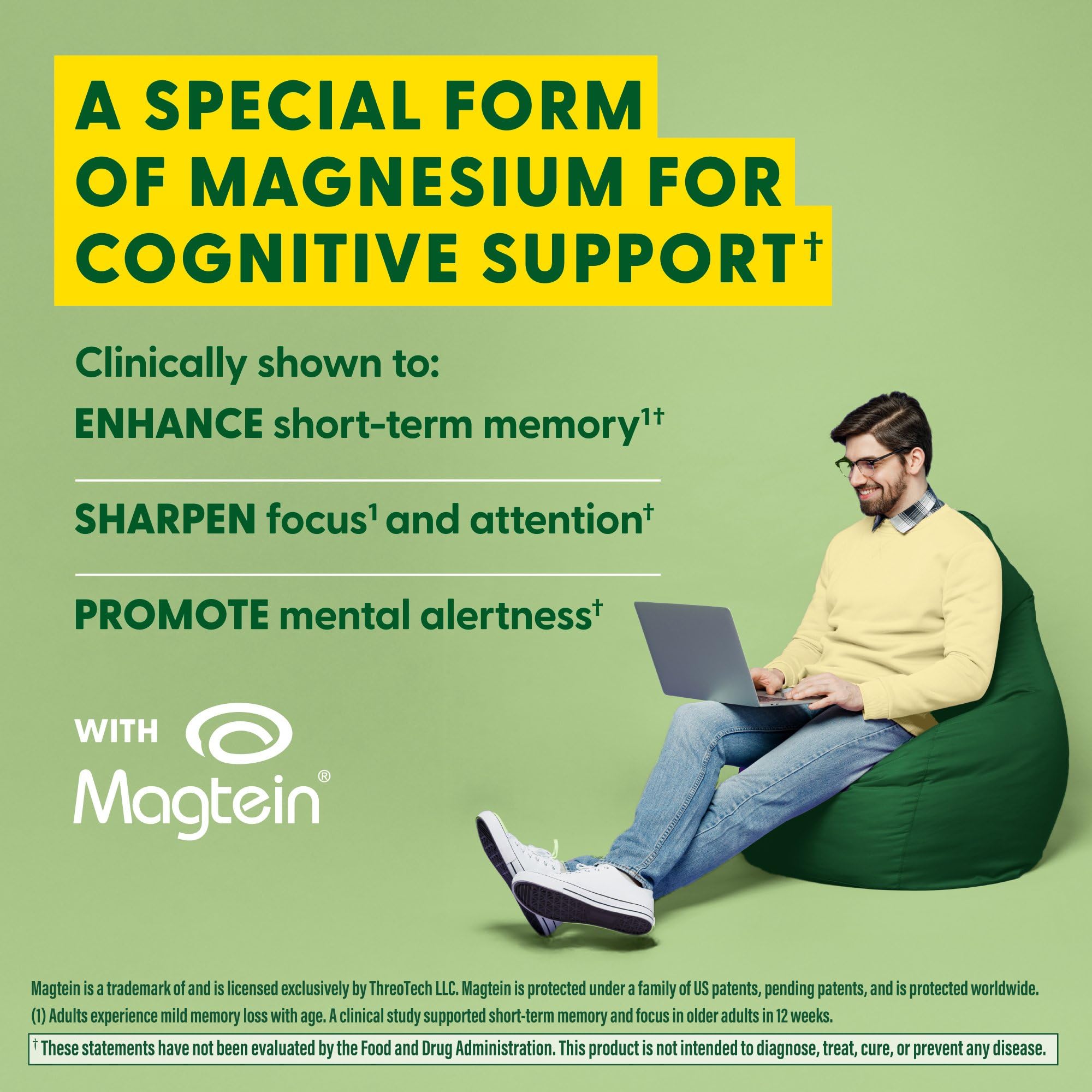 MegaFood Women's 55+ One Daily Multivitamin (90 Tablets) & Magtein Magnesium LThreonate (90 Capsules) Bundle - Supports Bones, Energy & Immune System - Cognitive Support - Gluten Free & Vegetarian - Image 4