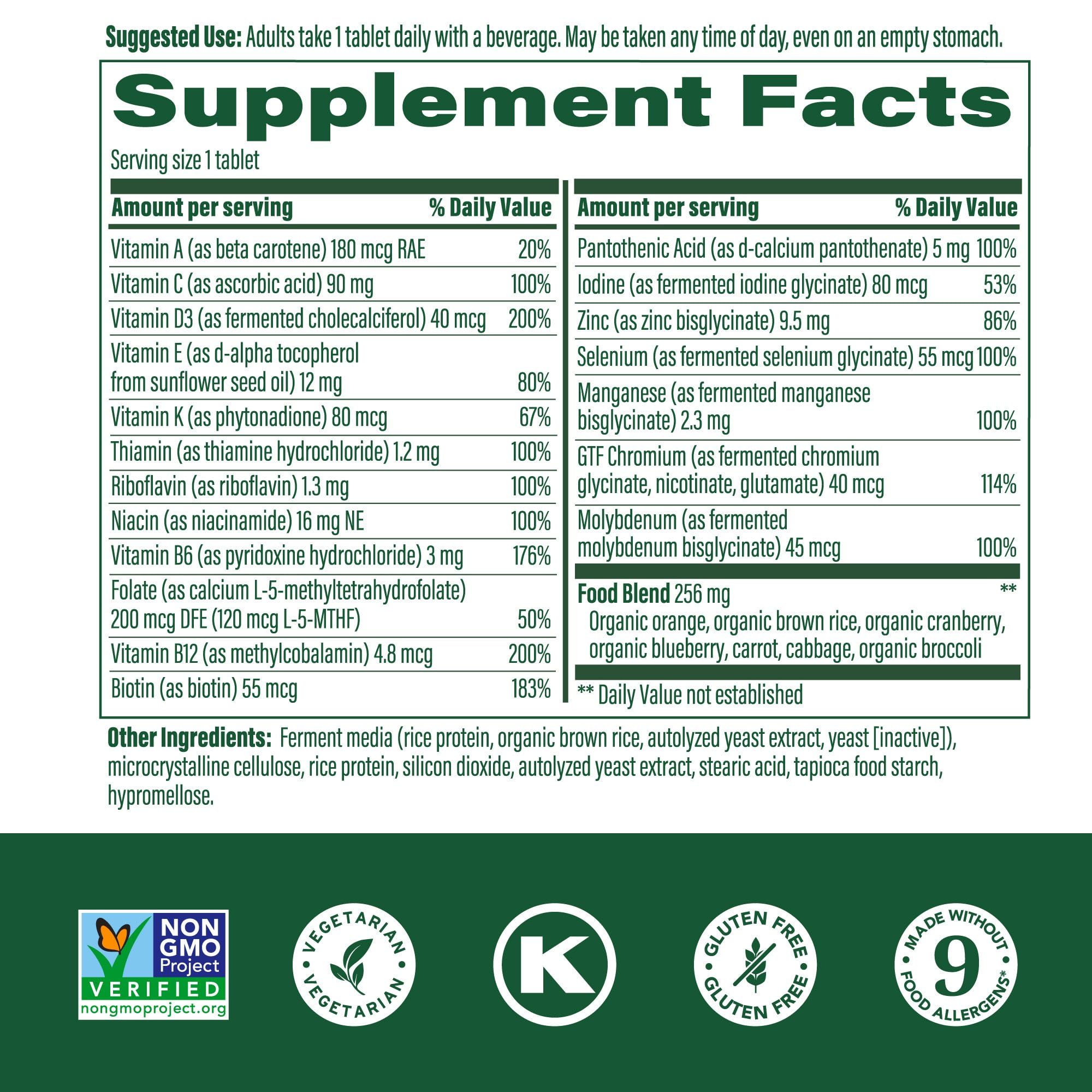 MegaFood Women's 55+ One Daily Multivitamin (90 Tablets) & Magtein Magnesium LThreonate (90 Capsules) Bundle - Supports Bones, Energy & Immune System - Cognitive Support - Gluten Free & Vegetarian - Image 5